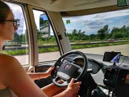 lady driving